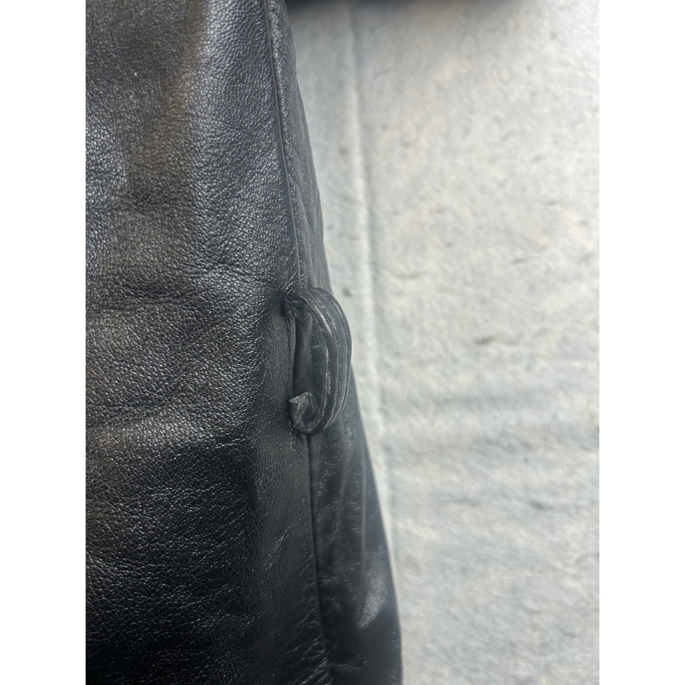 Jean Pierre Genuine Leather Black Blazer Style Jacket Ladies Large - Picture 6 of 8